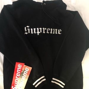 Supreme reverse fleece hoodie